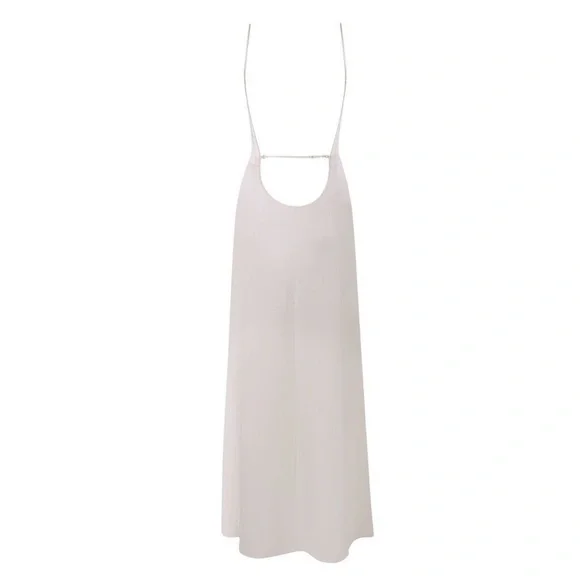 Agent Provocateur Classic Ivory Silk Slip Dress AP4 Large NWT